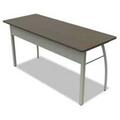 Back2Basics Trento Line Rectangular Desk - Mocha - Gray BA3200845